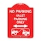 Signmission No Parking Valet Parking W/ Bidirectional Arrow & Car Tow Graphic Alum, 18" x 24", RW-1824-23646 A-DES-RW-1824-23646 - alternate 1